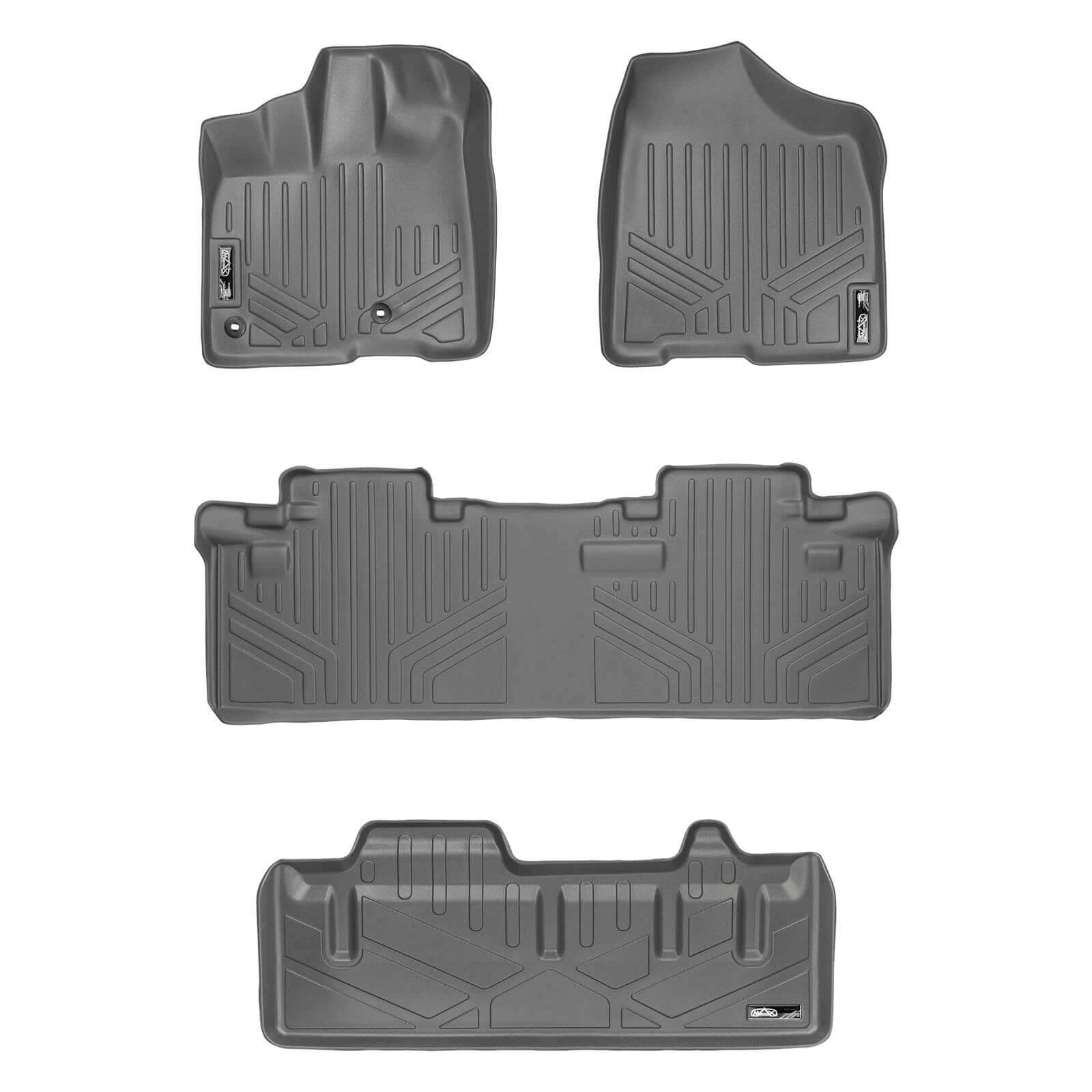 SMARTLINER Custom Fit Floor Liners For 2013-2020 Toyota Sienna (8 Passenger Model) Smartliner USA