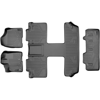 Smart Trim™ Custom Fit Floor Liners For 2013 2020 Toyota Sienna 7 Passenger Model Smartliner USA