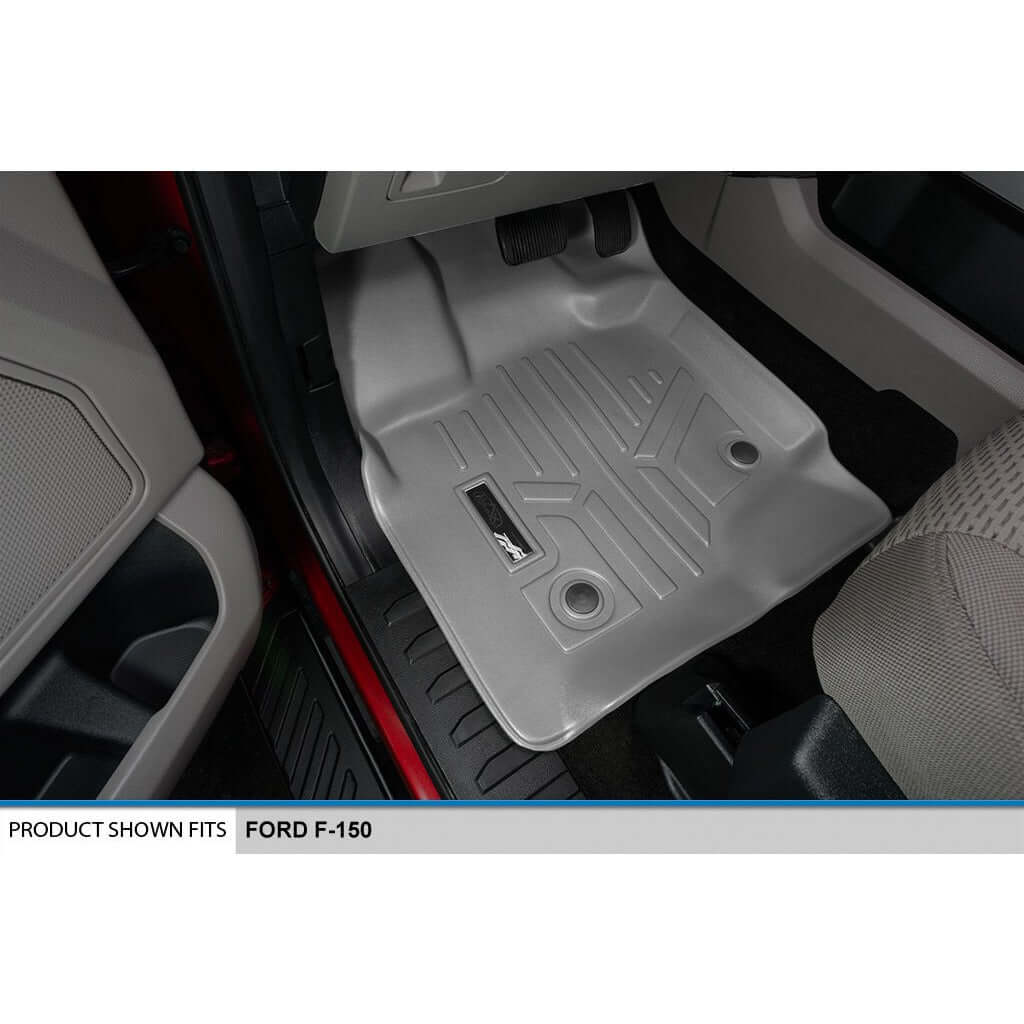 SMARTLINER Custom Fit Floor Liners For 2021-2025 Ford F-150 Hybrid SuperCrew Cab with 1st Row Bucket Seats Smartliner USA