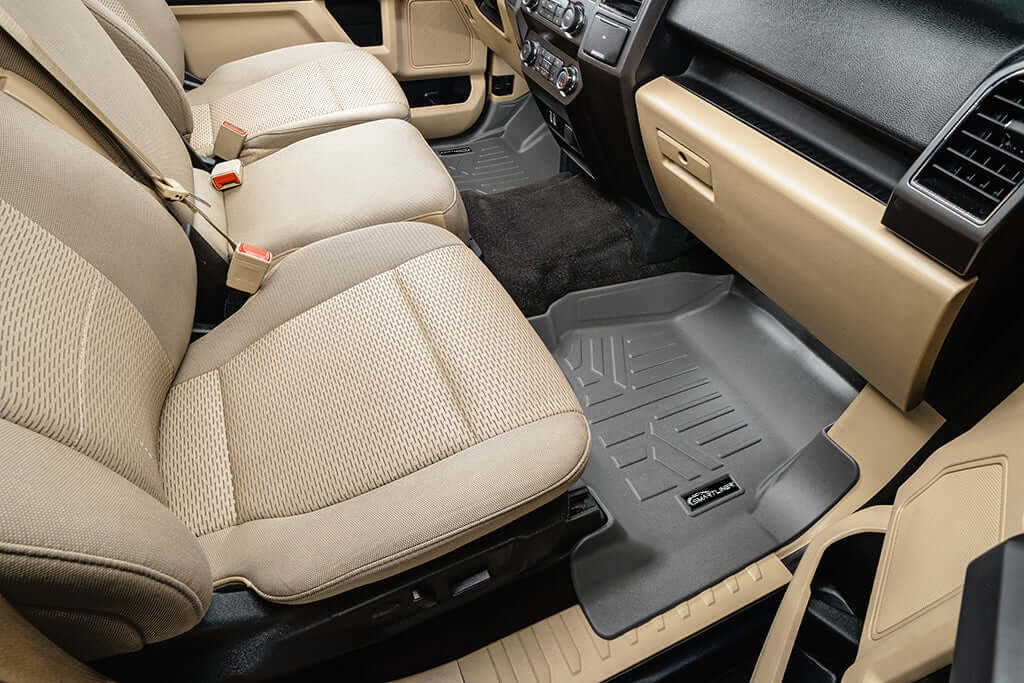 SMARTLINER Custom Fit Floor Liners For 2022-2025 Ford F-150 Lightning Only fits with 2nd Row Bucket seats without under seat fold-flat storage Smartliner USA