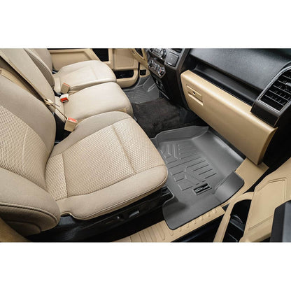 SmartCoverage™ Custom Fit Floor Liners For 2015-2025 Ford F-150 with 1st Row Bucket Seats & OEM 2nd Row Under Seat Storage (Vinyl Flooring) Smartliner USA