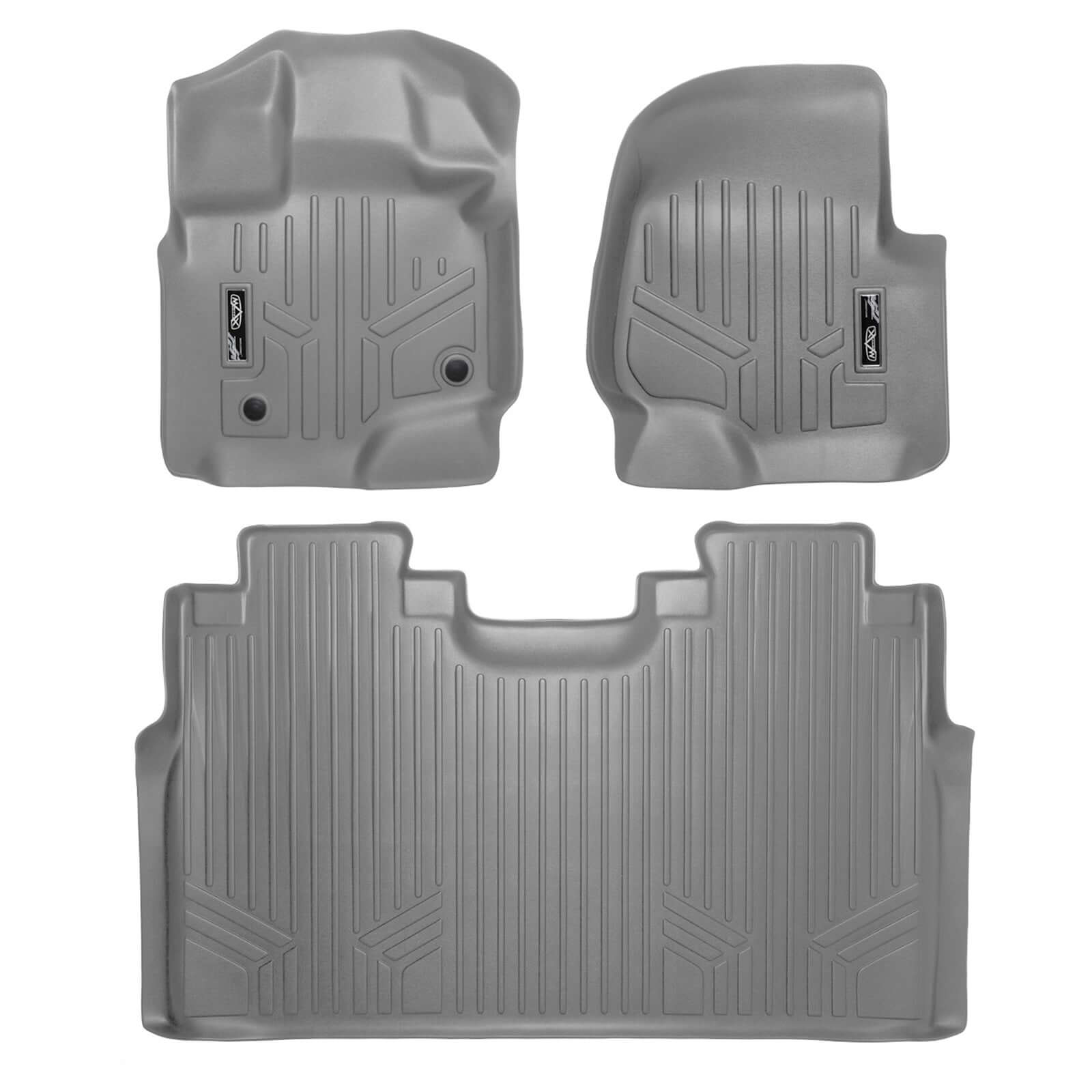 SMARTLINER Custom Fit Floor Liners For 2022-2025 Ford F-150 Lightning Only fits with 2nd Row Bucket seats without under seat fold-flat storage Smartliner USA