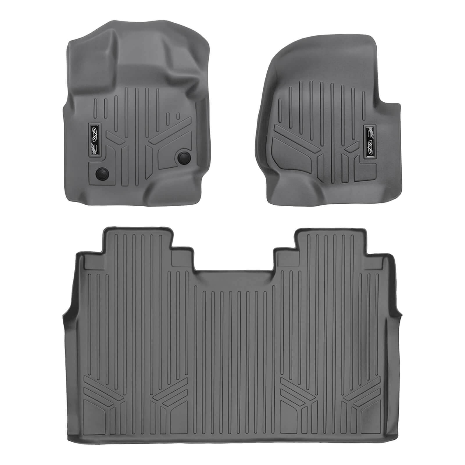 SmartCoverage™ Custom Fit Floor Liners For 2015-2025 Ford F-150 SuperCrew Cab with 1st Row Bench Seat (No OTH and no 2nd Row Underseat Storage) Smartliner USA