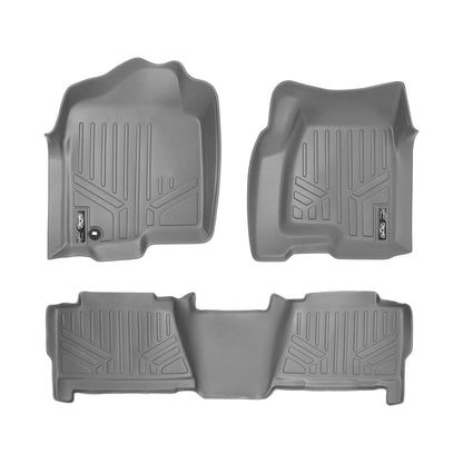 SMARTLINER Custom Fit Floor Liners For 1999-2007 Silverado/Sierra 1500/2500/3500 Crew Cab / 2000-2006 Escalade/Suburban/Yukon XL Smartliner USA