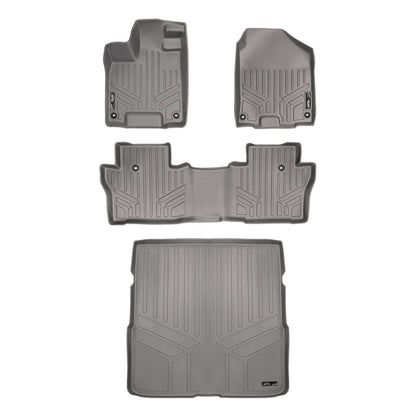 SMARTLINER Custom Fit Floor Liners For 2016-2022 Honda Pilot (8 Passenger Model) Smartliner USA