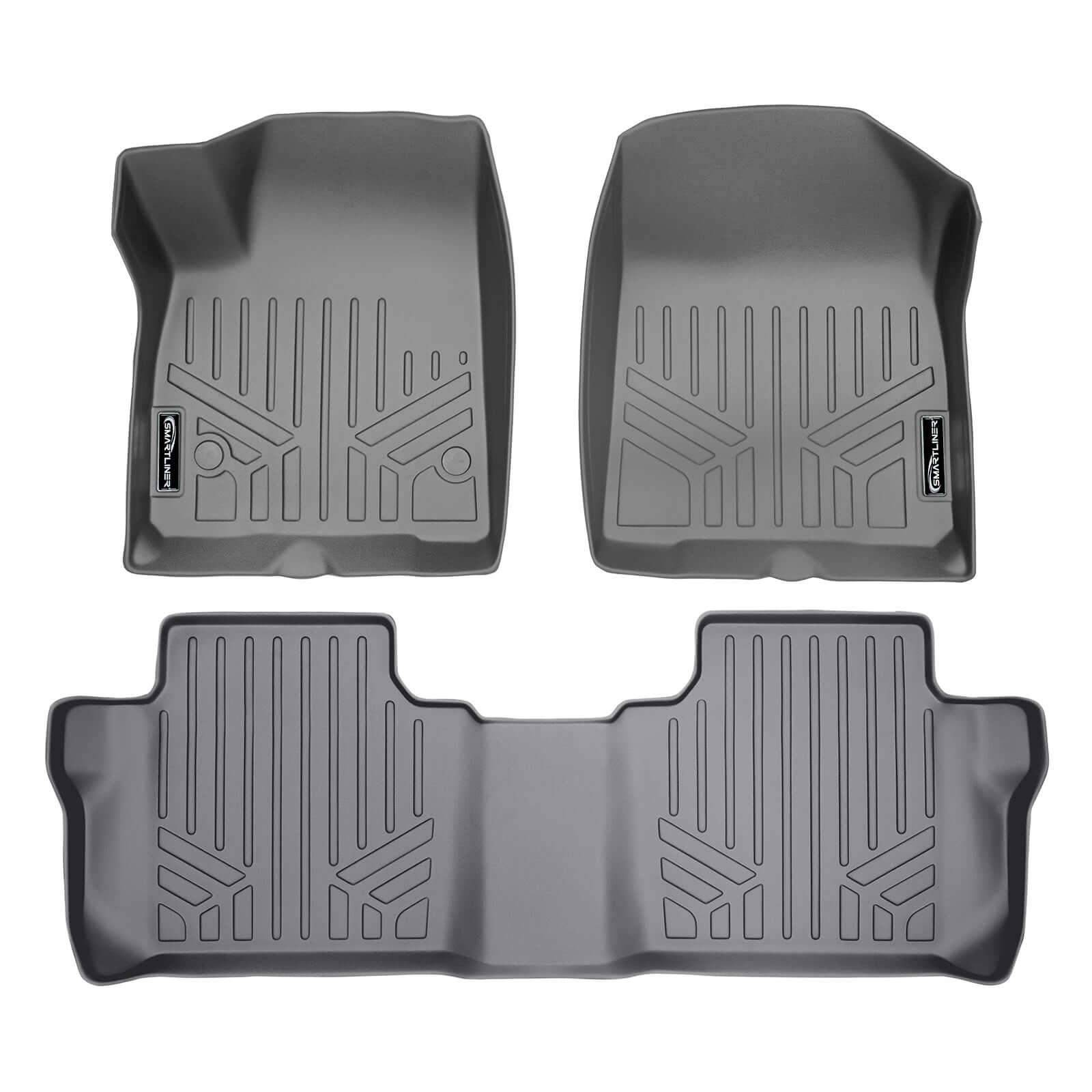 SMARTLINER Custom Fit Floor Liners For 2020-2025 Cadillac XT6 with 2nd Row Bench Seat Smartliner USA