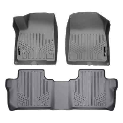 SMARTLINER Custom Fit Floor Liners For 2020-2025 Cadillac XT6 with 2nd Row Bench Seat Smartliner USA