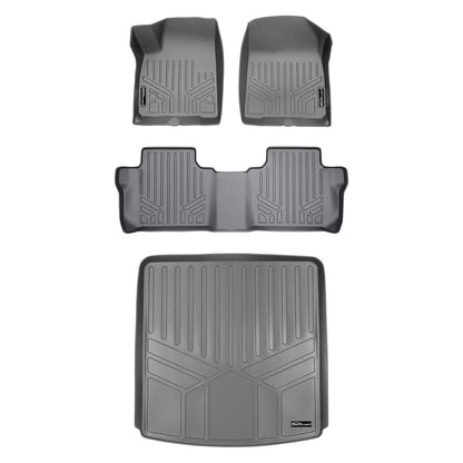 SMARTLINER Custom Fit Floor Liners For 2020-2025 Cadillac XT6 with 2nd Row Bench Seat Smartliner USA