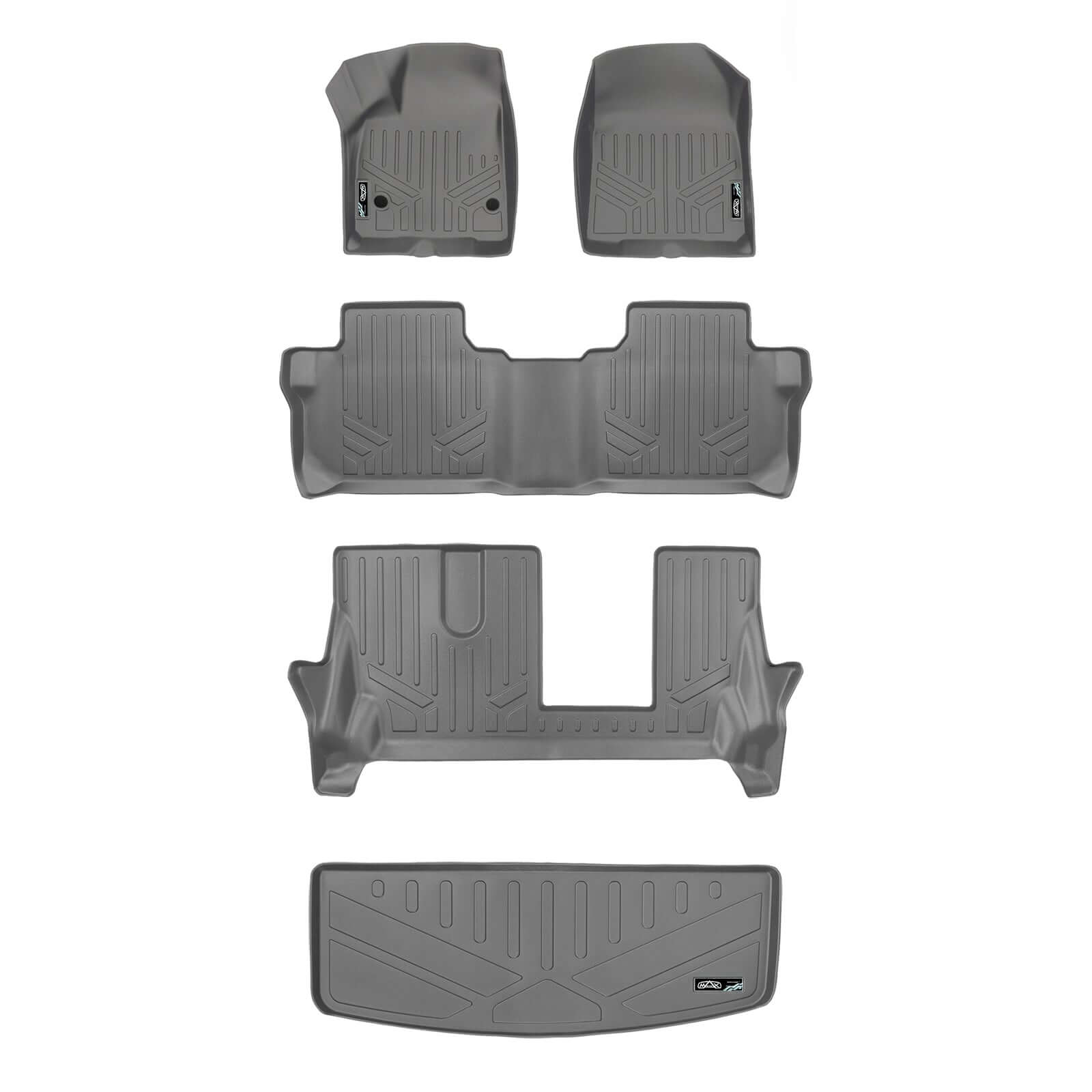 SMARTLINER Custom Fit Floor Liners For 2017-2023 GMC Acadia (7 Passenger) Smartliner USA