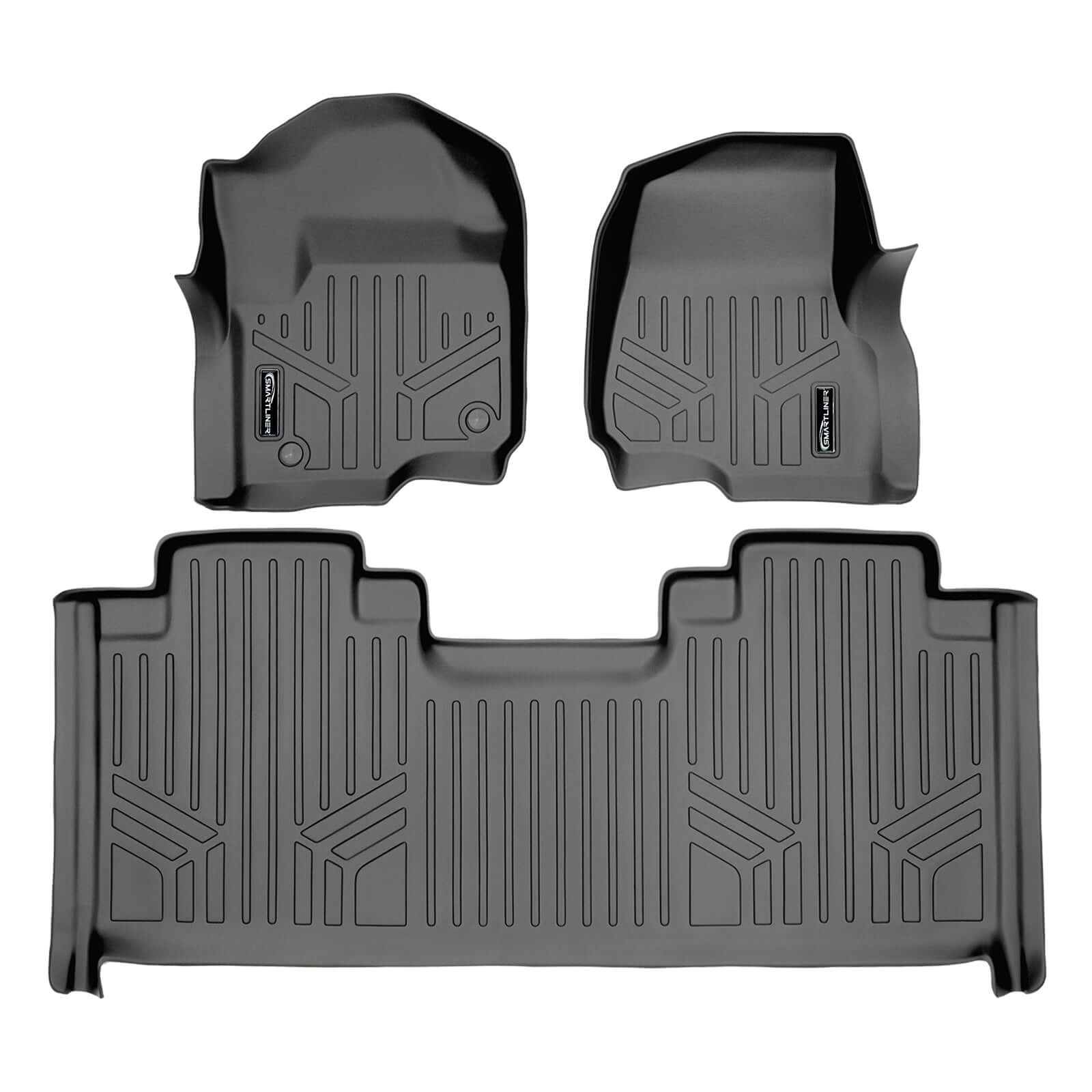 SMARTLINER Custom Fit Floor Liners For 2017-2025 Ford F-250/F-350 SuperCab with 1st Row Bucket Seats Smartliner USA