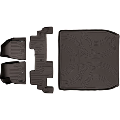 SMARTLINER Custom Fit Floor Liners For Traverse/Enclave/Acadia/Outlook (with 2nd Row Bench Seat) Smartliner USA