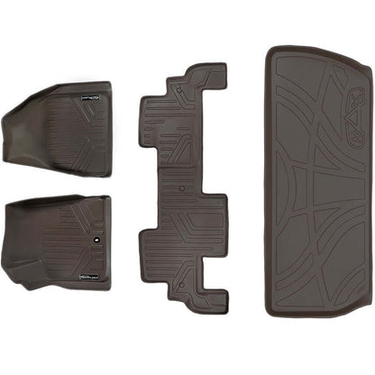 SMARTLINER Custom Fit Floor Liners For Traverse/Enclave/Acadia/Outlook (with 2nd Row Bench Seat) Smartliner USA