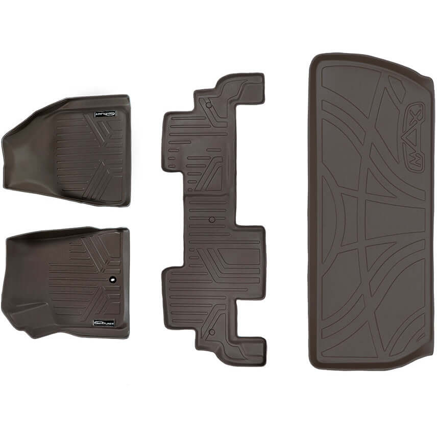 SMARTLINER Custom Fit Floor Liners For Traverse/Enclave/Acadia/Outlook (with 2nd Row Bench Seat) Smartliner USA