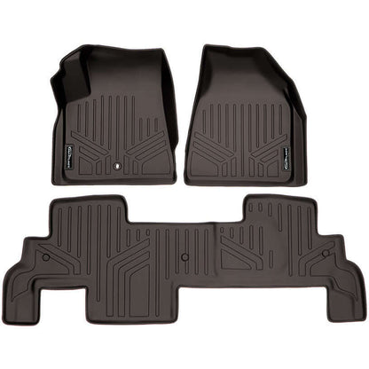 SMARTLINER Custom Fit Floor Liners For Traverse/Enclave/Acadia/Outlook (with 2nd Row Bench Seat) Smartliner USA