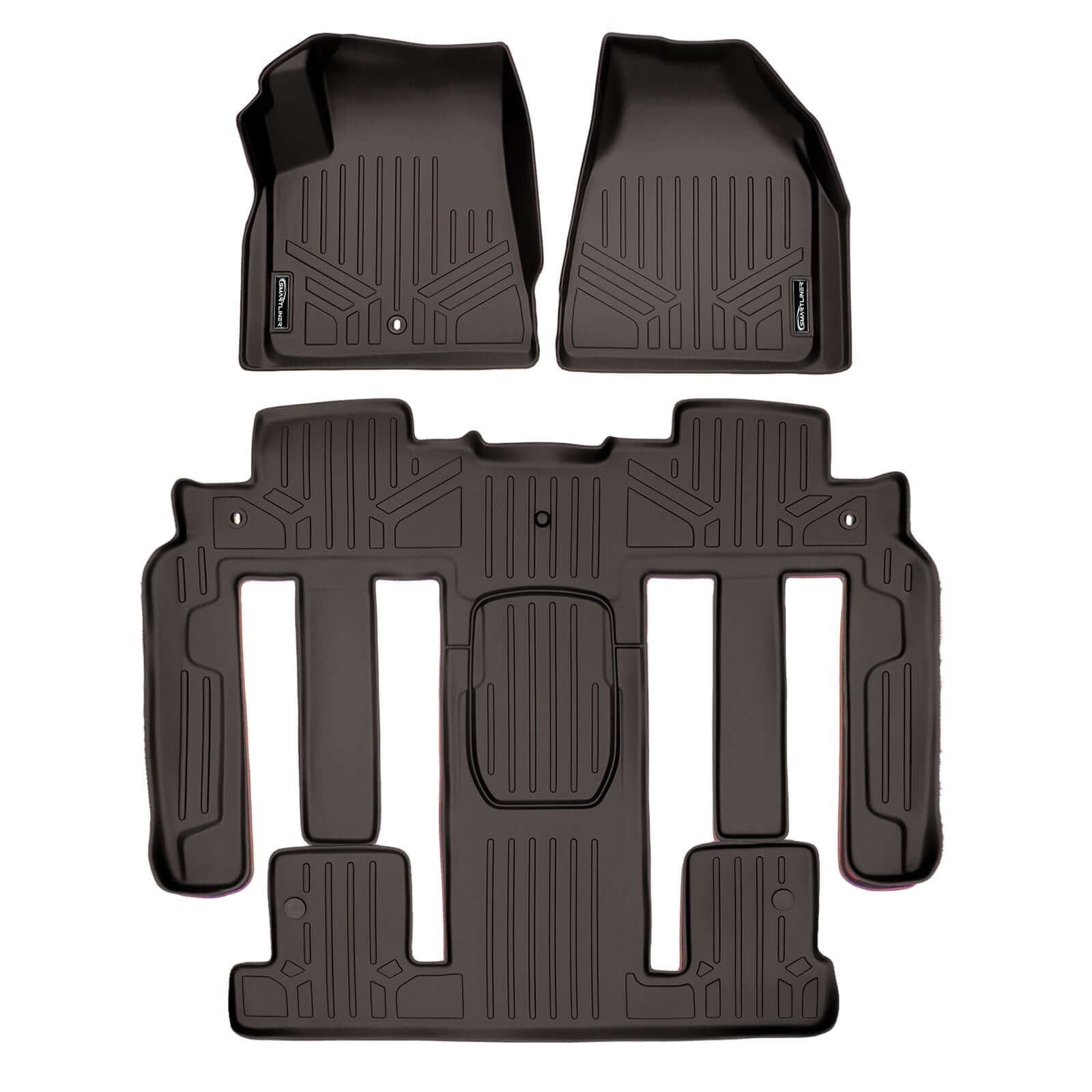 SMARTLINER Custom Fit Floor Liners For Traverse/Enclave with 2nd Row Bucket Seats Smartliner USA