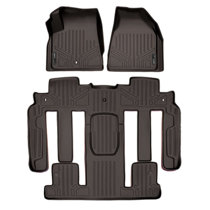 SMARTLINER Custom Fit Floor Liners For Traverse/Enclave with 2nd Row Bucket Seats Smartliner USA