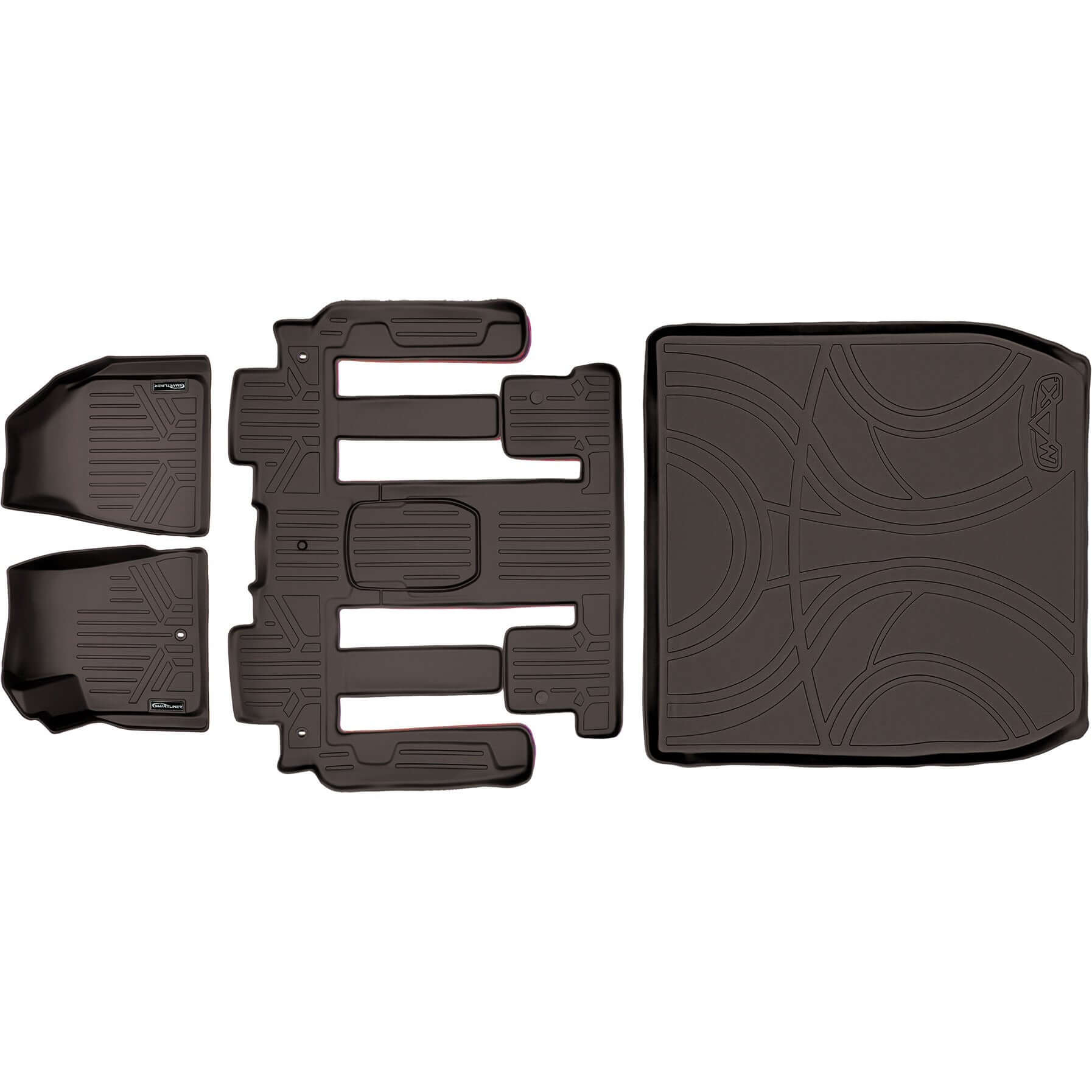 SMARTLINER Custom Fit Floor Liners For Traverse/Enclave with 2nd Row Bucket Seats Smartliner USA