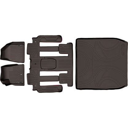 SMARTLINER Custom Fit Floor Liners For Traverse/Enclave with 2nd Row Bucket Seats Smartliner USA