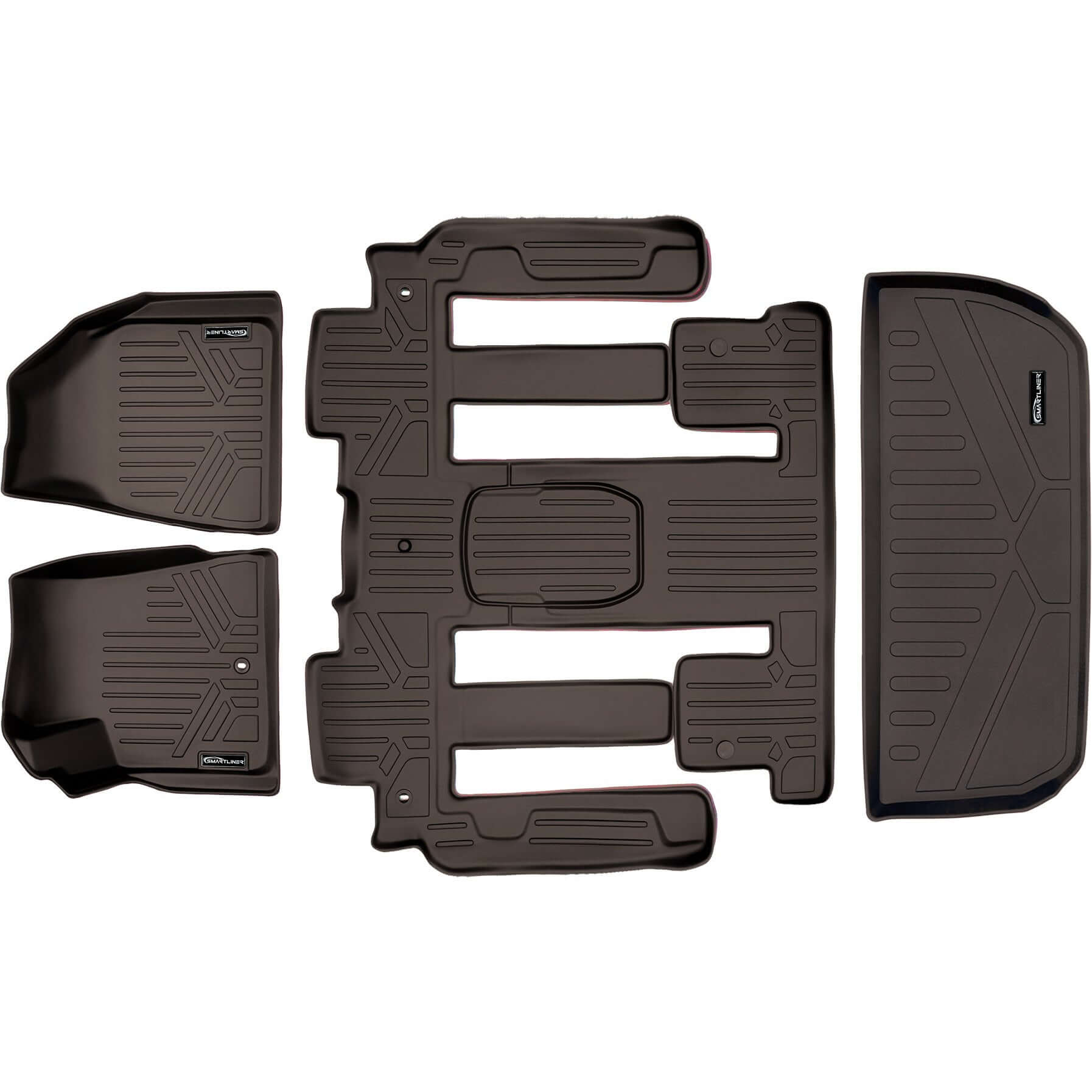 SMARTLINER Custom Fit Floor Liners For Traverse/Enclave with 2nd Row Bucket Seats Smartliner USA