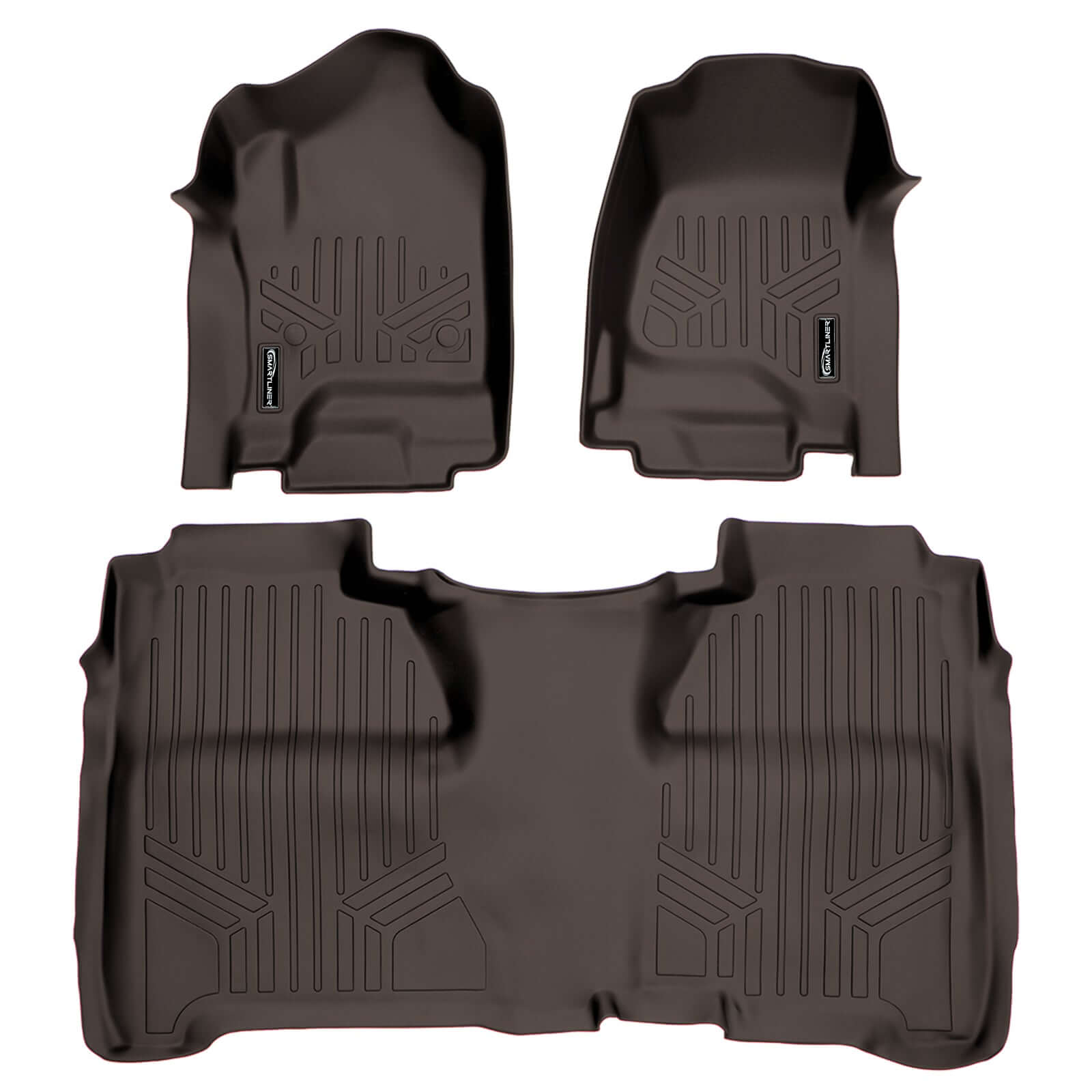 SmartCoverage™ Custom Fit Floor Liners For Crew Cab 2014-2018 Silverado/Sierra 1500 - 2015-2021 2500/3500 HD Smartliner USA