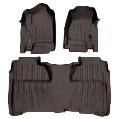 SmartCoverage™ Custom Fit Floor Liners For Crew Cab 2014-2018 Silverado/Sierra 1500 - 2015-2021 2500/3500 HD Smartliner USA