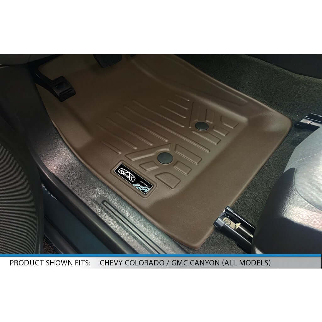 SMARTLINER Custom Fit Floor Liners For 2015-2022 Chevy Colorado Extended Cab / GMC Canyon Extended Cab Smartliner USA
