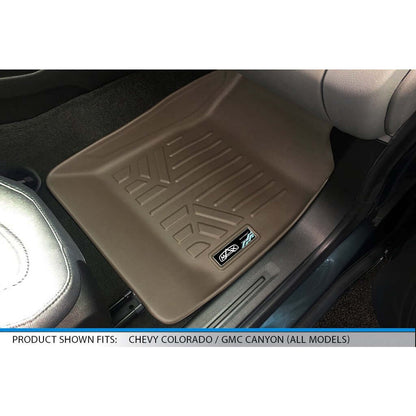 SMARTLINER Custom Fit Floor Liners For 2015-2022 Chevy Colorado Extended Cab / GMC Canyon Extended Cab Smartliner USA