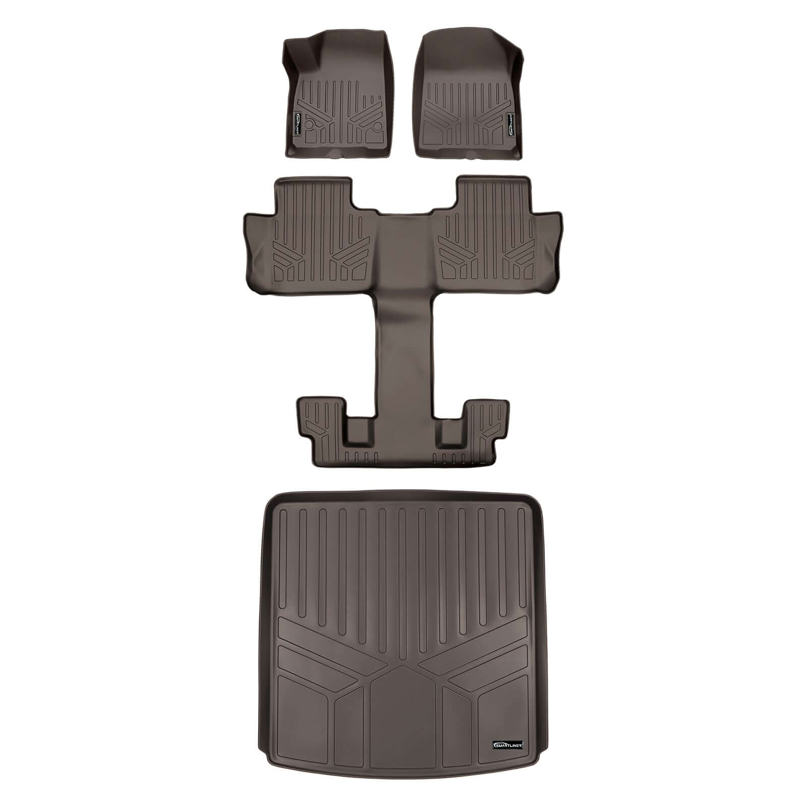 SMARTLINER Custom Fit Floor Liners For Black for 2020-2025 Cadillac XT6 Smartliner USA