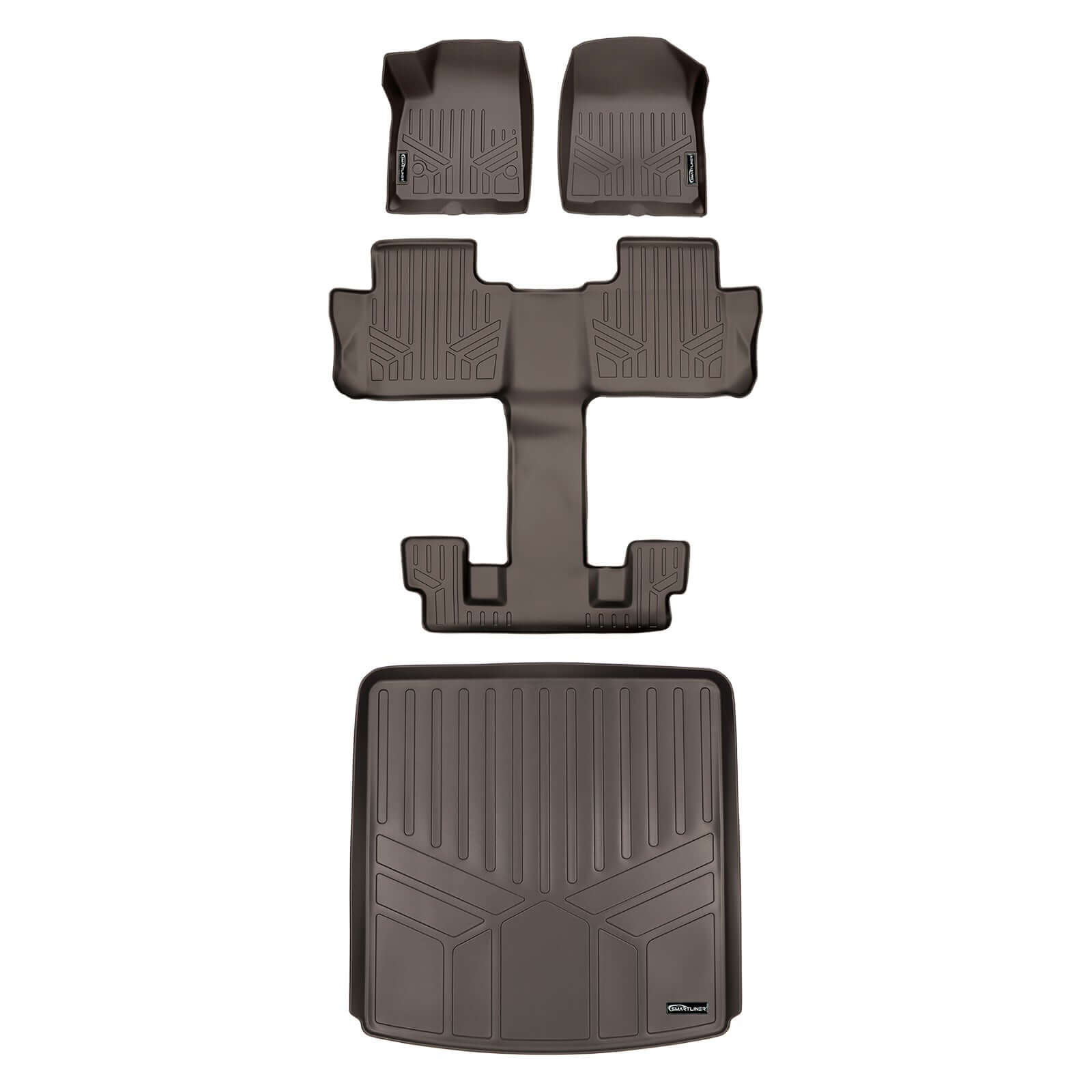 SMARTLINER Custom Fit Floor Liners for 2017-2023 GMC Acadia (6Passenger) Smartliner USA