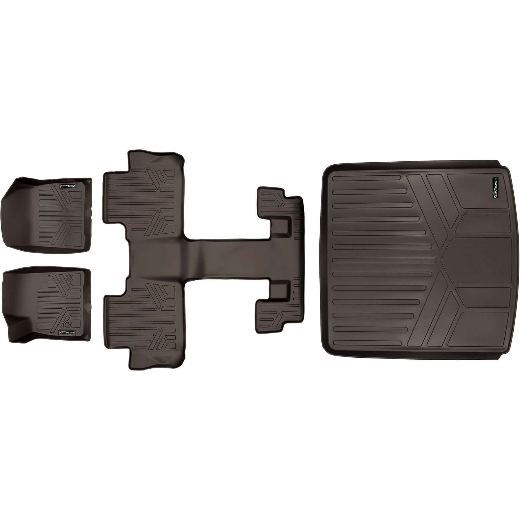 SMARTLINER Custom Fit Floor Liners For 2017-2023 GMC Acadia with 2nd Row Bucket Seats Smartliner USA