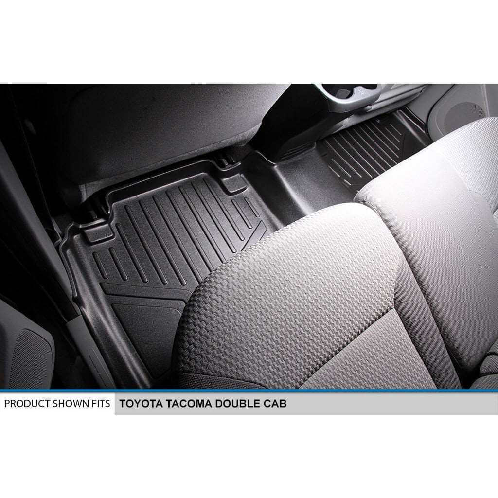 SmartCoverage™ Custom Fit Floor Liners For 2005-2011 Toyota Tacoma Double Cab (No Manuals) Smartliner USA