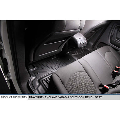 SMARTLINER Custom Fit Floor Liners For Traverse/Enclave/Acadia/Outlook (with 2nd Row Bench Seat) Smartliner USA