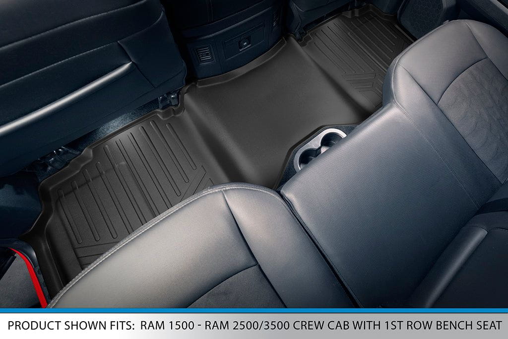 SMARTLINER Custom Fit Floor Liners For 2009-2012 Dodge Ram 1500 Crew Cab/2010-2012 2500/3500 Crew Cab (4 Full Size Doors) Smartliner USA