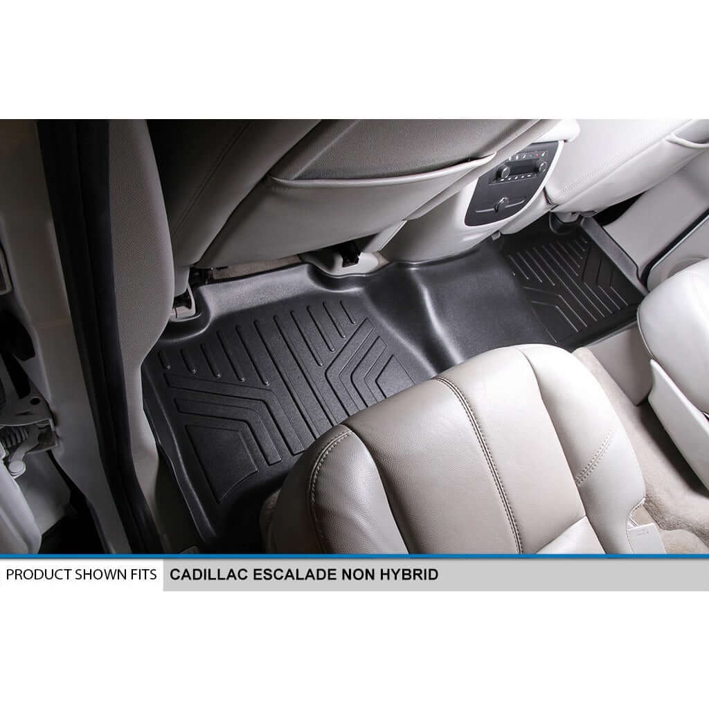 SMARTLINER Custom Fit Floor Liners For 2007-2014 Cadillac Escalade (No Hybrid Models) Smartliner USA