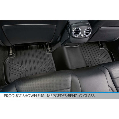Smart Trim™ Custom Fit Floor Liners For 2015-2021 Mercedes Benz C Class Sedan (No Hybrid Models) Smartliner USA