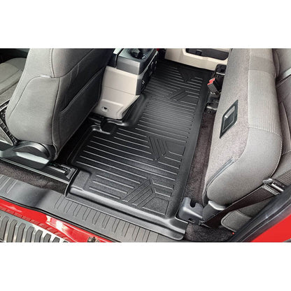 SMARTLINER Custom Fit Floor Liners For 2015-2025 Ford F-150 SuperCab with 1st Row Bucket Seats Vinyl Flooring Smartliner USA