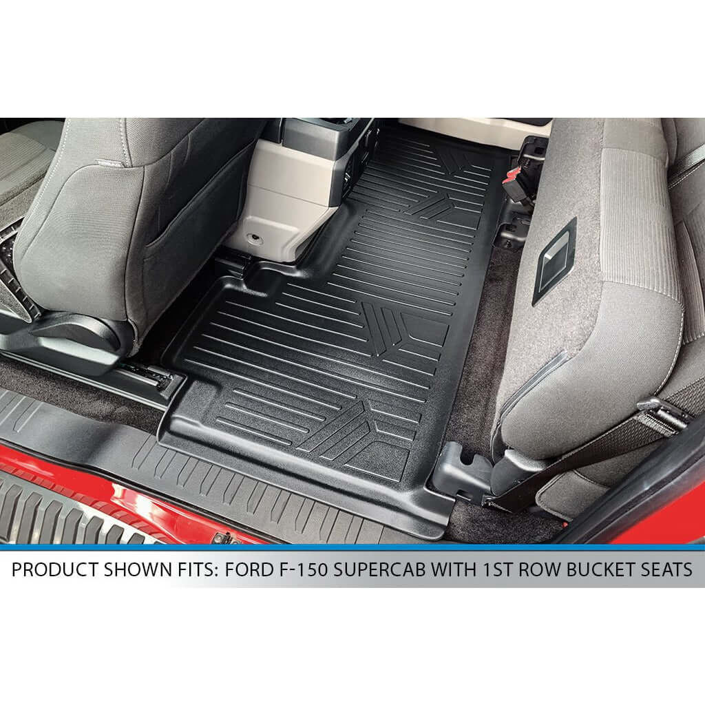 SMARTLINER Custom Fit Floor Liners For 2017-2025 Ford F-250/F-350 SuperCab with 1st Row Bucket Seats Smartliner USA