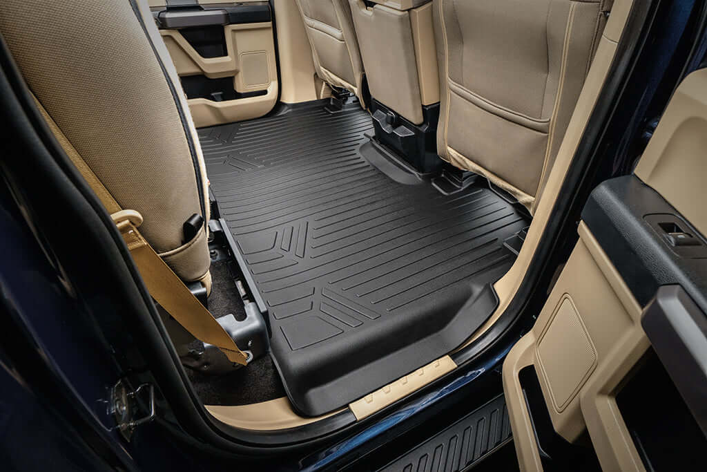 SmartCoverage™ Custom Fit Floor Liners For 2015-2025 Ford F-150 SuperCrew Cab With 1st Row Bench Seat No 2nd Row Underseat Storage Smartliner USA