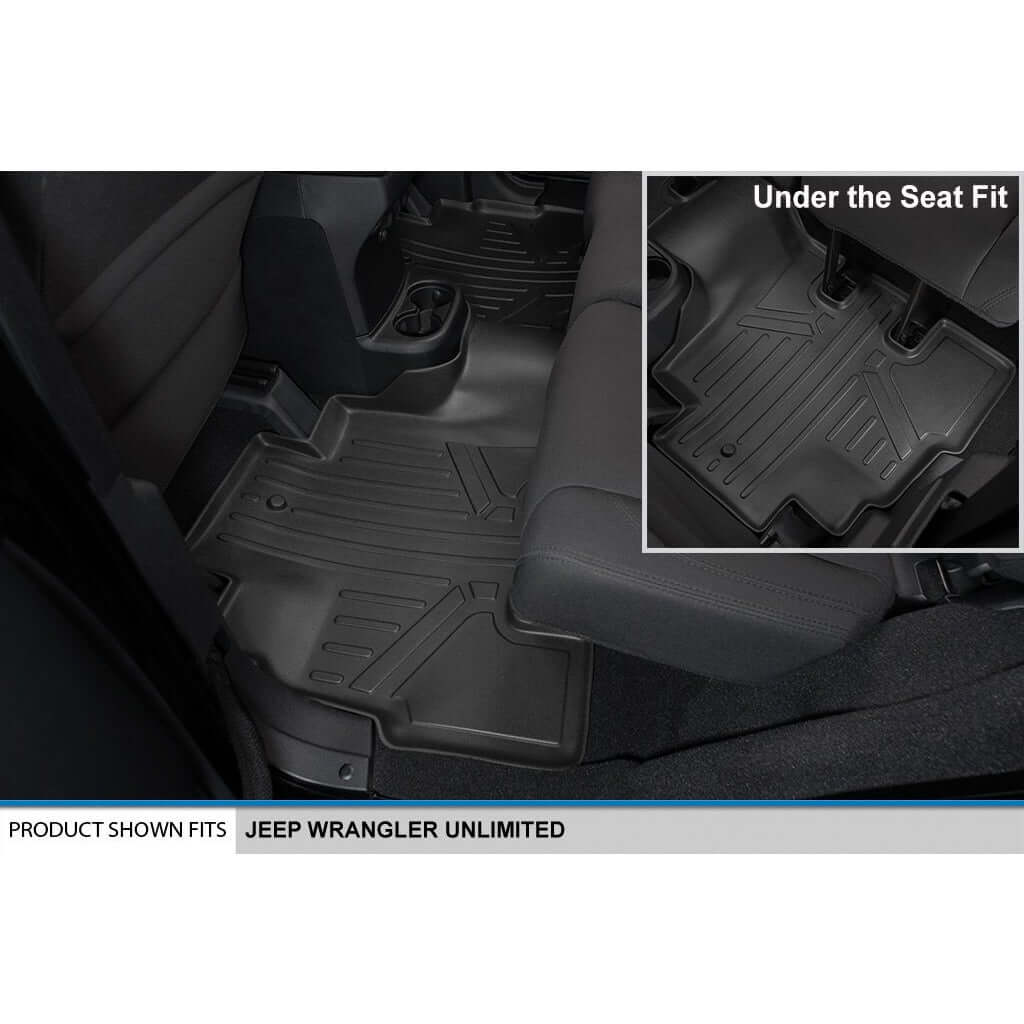 SMARTLINER Custom Fit Floor Liners For 2011 - 2014 Jeep Wrangler Unlimited (4-Door Only) Smartliner USA