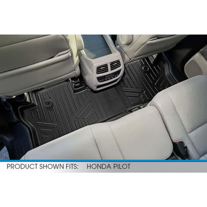 SMARTLINER Custom Fit Floor Liners For 2016-2022 Honda Pilot (7 Passenger Model) Smartliner USA