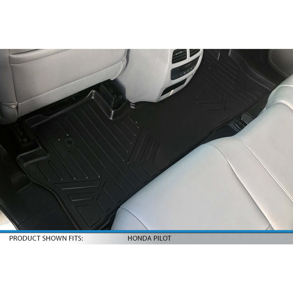 SMARTLINER Custom Fit Floor Liners For 2016-2022 Honda Pilot (8 Passenger Model) Smartliner USA