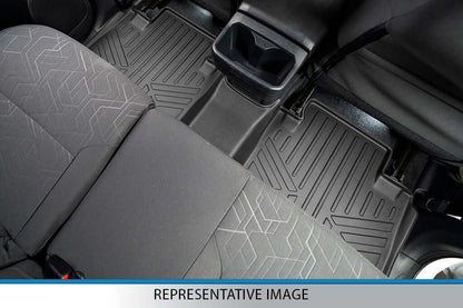 SMARTLINER Custom Fit Floor Mats 3 Rows and Cargo Liner Behind 2nd Row Set Black 2015 - 2020 Tahoe / Yukon with 2nd Row Bench Seats Smartliner USA