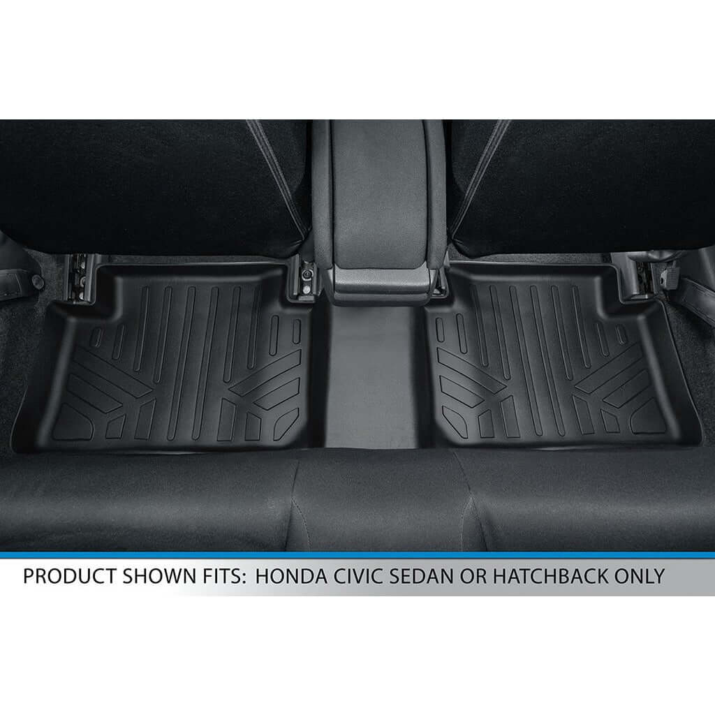 SMARTLINER Custom Fit Floor Liners For 2017-2021 Honda Civic Hatchback (No Sport or Sport Touring Models) Smartliner USA