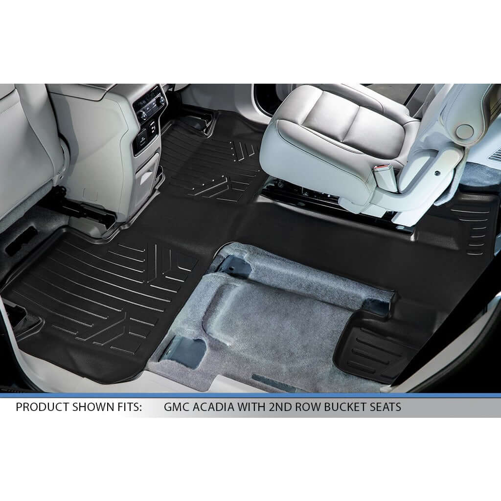 SMARTLINER Custom Fit Floor Liners For 2017-2023 GMC Acadia with 2nd Row Bucket Seats Smartliner USA