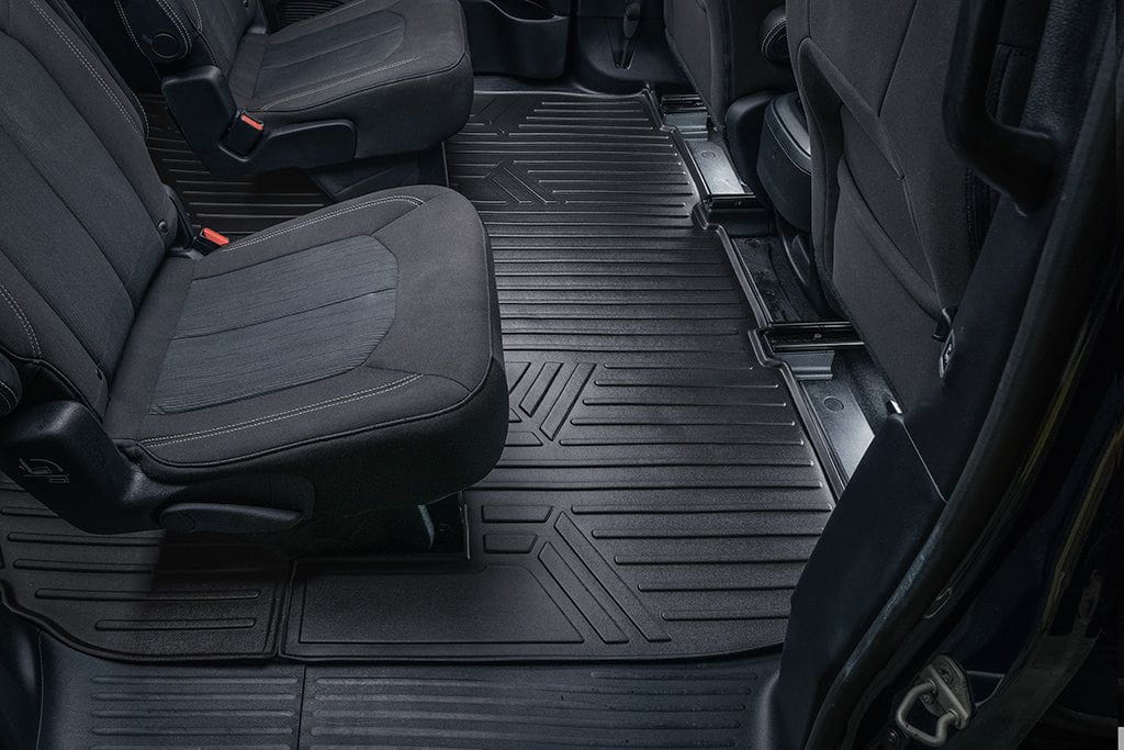 SMARTLINER Custom Fit Floor Liners For 2017-2020 Chrysler Pacifica with 2nd Row Bench Seats (8 Passenger Model) Smartliner USA
