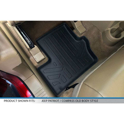 SMARTLINER Custom Fit Floor Liners For 2007-2012 Dodge Caliber / 2007-2017 Jeep Patriot / Compass Old Body Style Smartliner USA