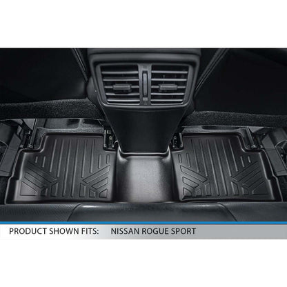 SMARTLINER Custom Fit Floor Liners For 2017-2024 Nissan Rogue Sport - Factory Cargo Tray in Highest Position (No S Models) Smartliner USA