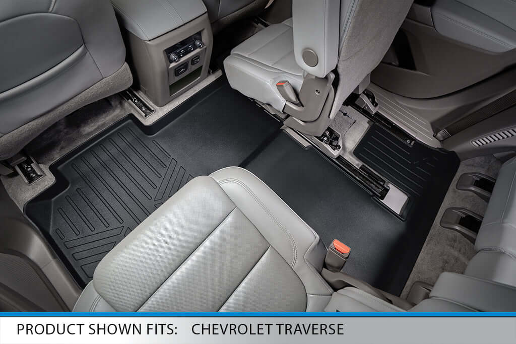 SMARTLINER Custom Fit Floor Liners For 2018-2023 Chevrolet Traverse with 2nd Row Bucket Seats Smartliner USA