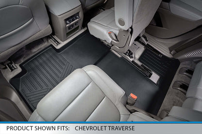 SMARTLINER Custom Fit Floor Liners For 2018-2023 Chevrolet Traverse with 2nd Row Bucket Seats Smartliner USA