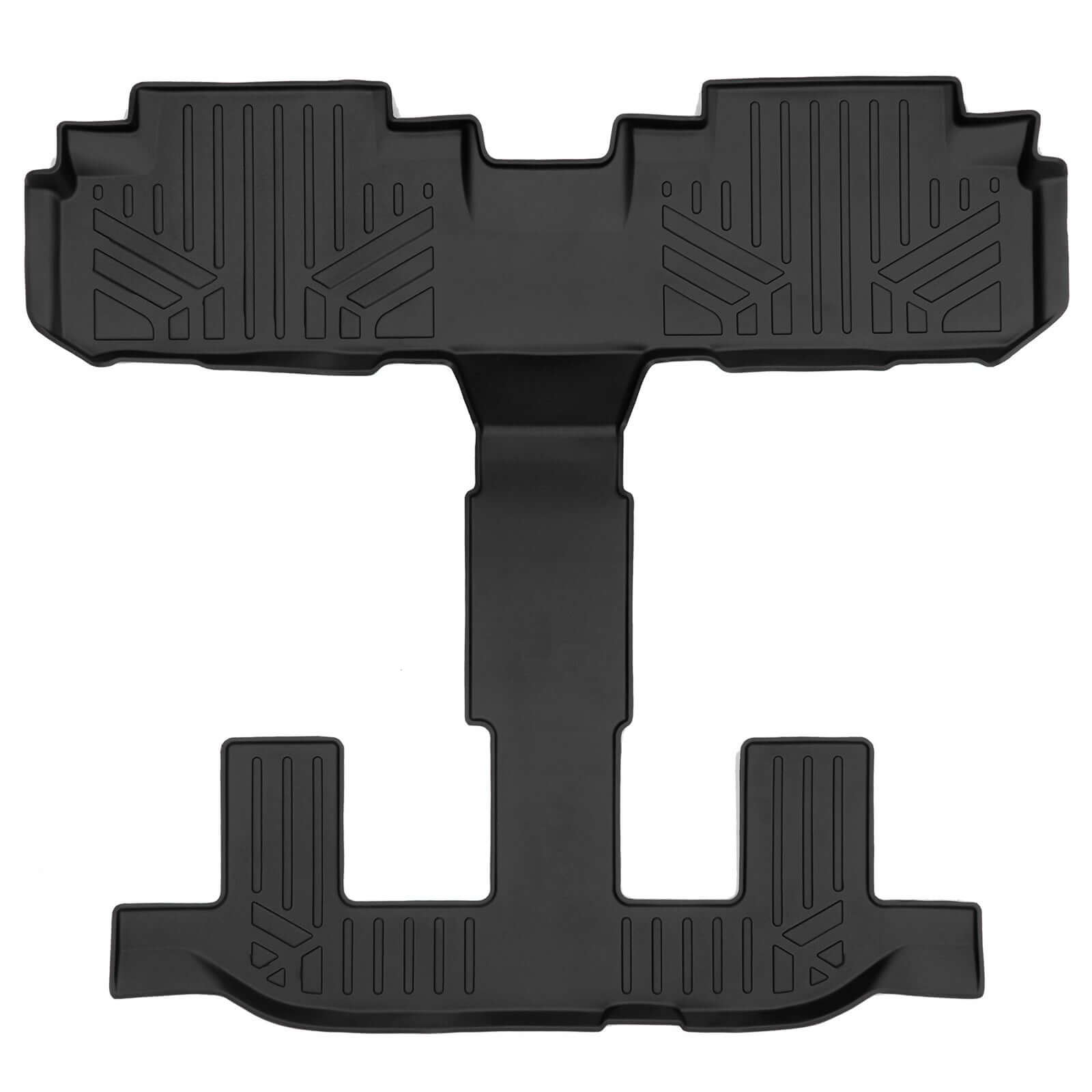 Smart Trim™ Custom Fit Floor Liners For 2019-2025 Subaru Ascent with 2nd Row Bench Seat and No Subwoofer in the Cargo Area Smartliner USA